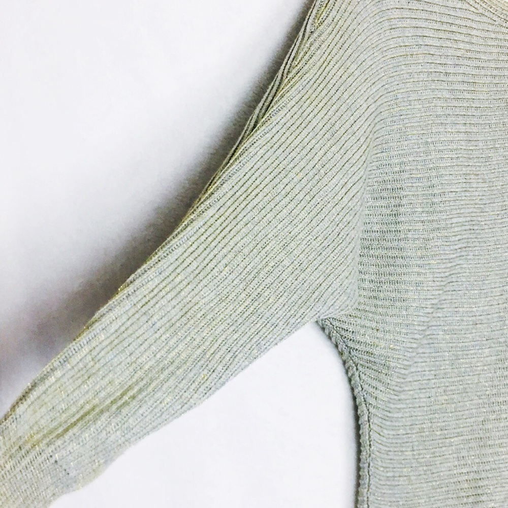 LAMB&FLAG Off The Shoulder Knit Metallic Sweater - Picture 8 of 8